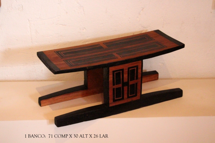 Banco retangular - Etnia: Kayabi - MT